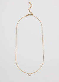 Dainty Pave Solitaire Necklace