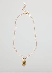 Gold Gemstone Necklace