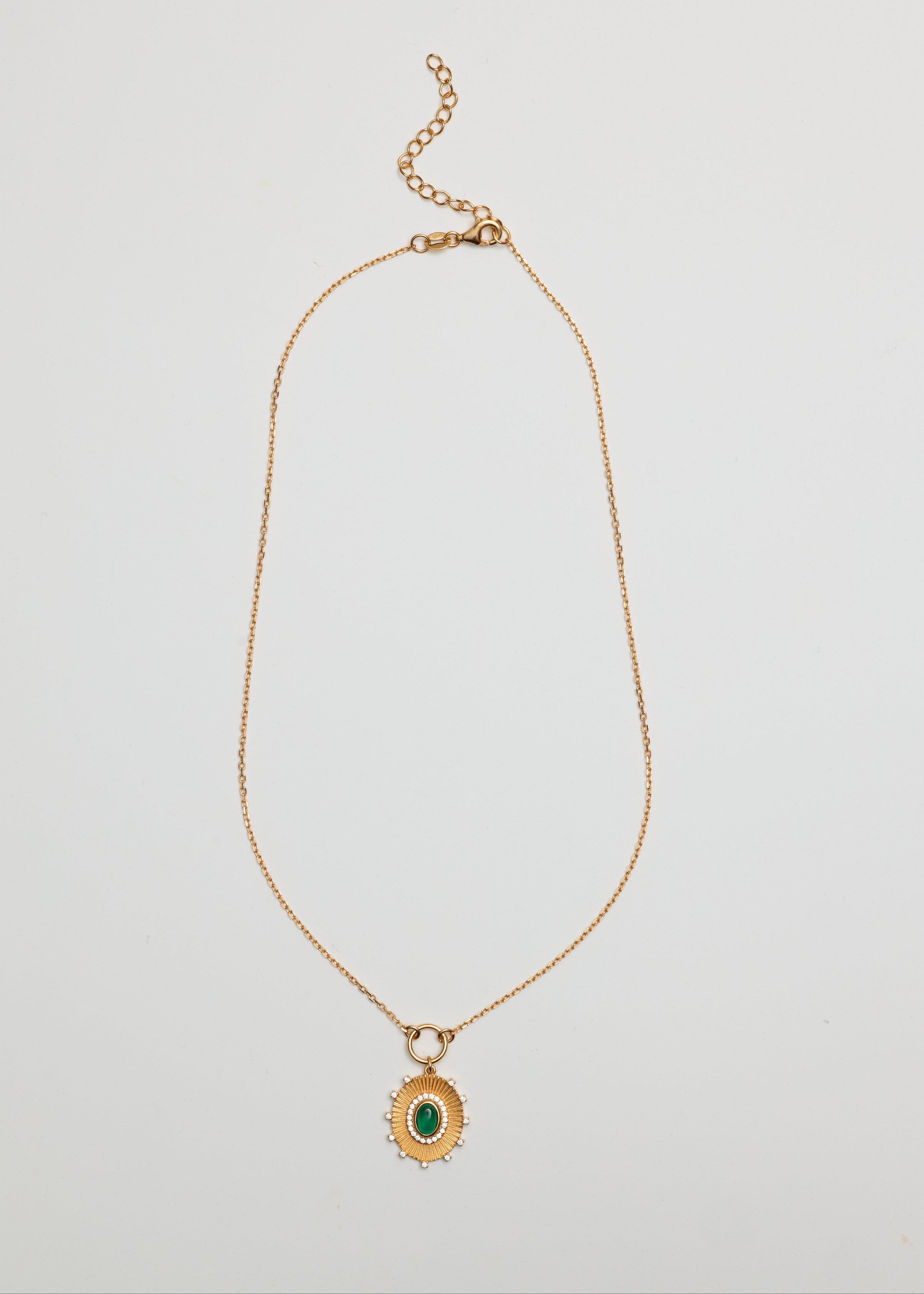 Gold Gemstone Necklace