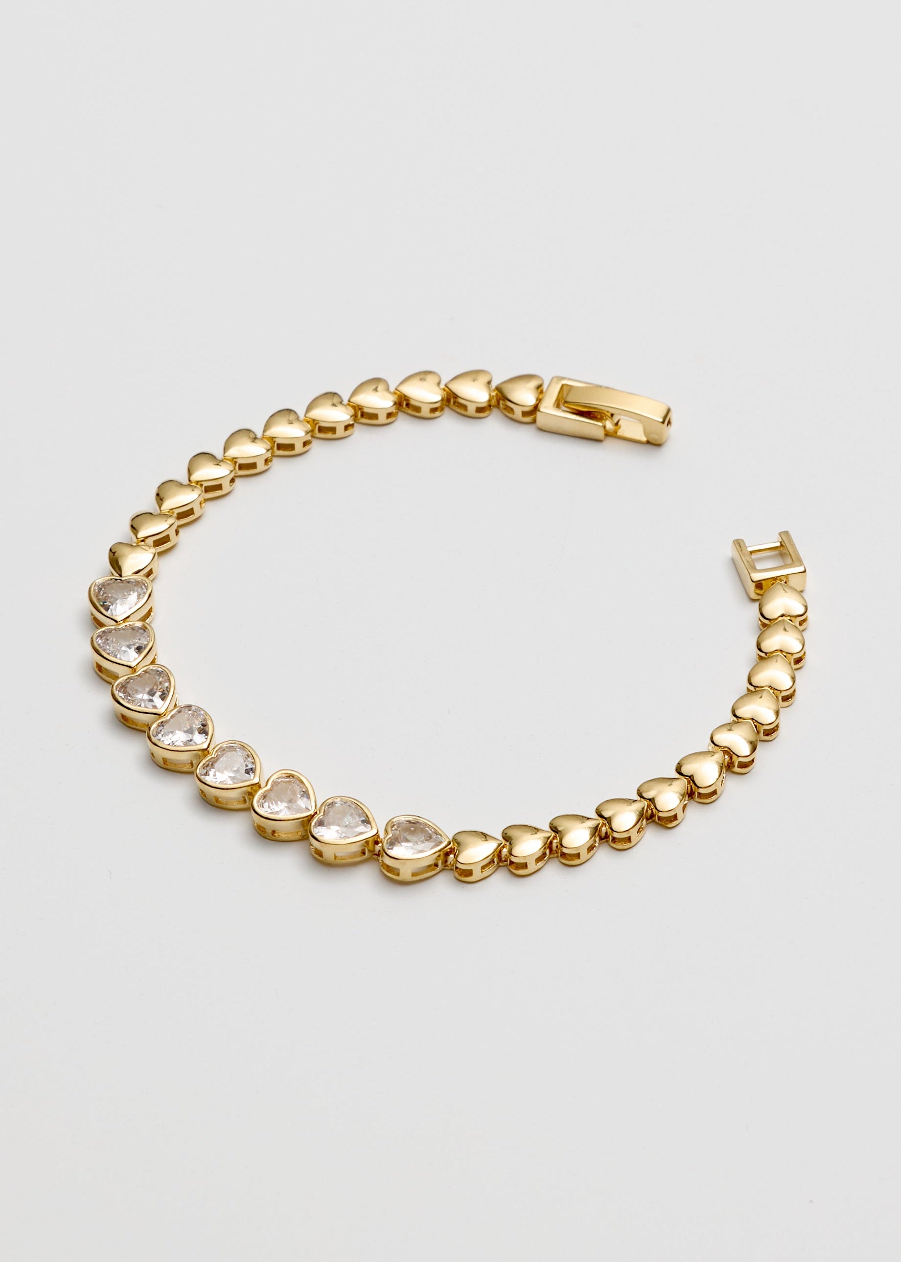 Heart & Sparkle Tennis Bracelet