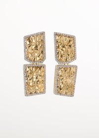 Radiant Pave Drop Earrings