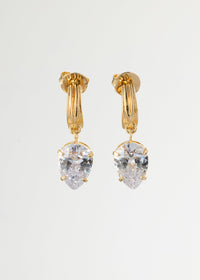 Brilliant Teardrop Hoops