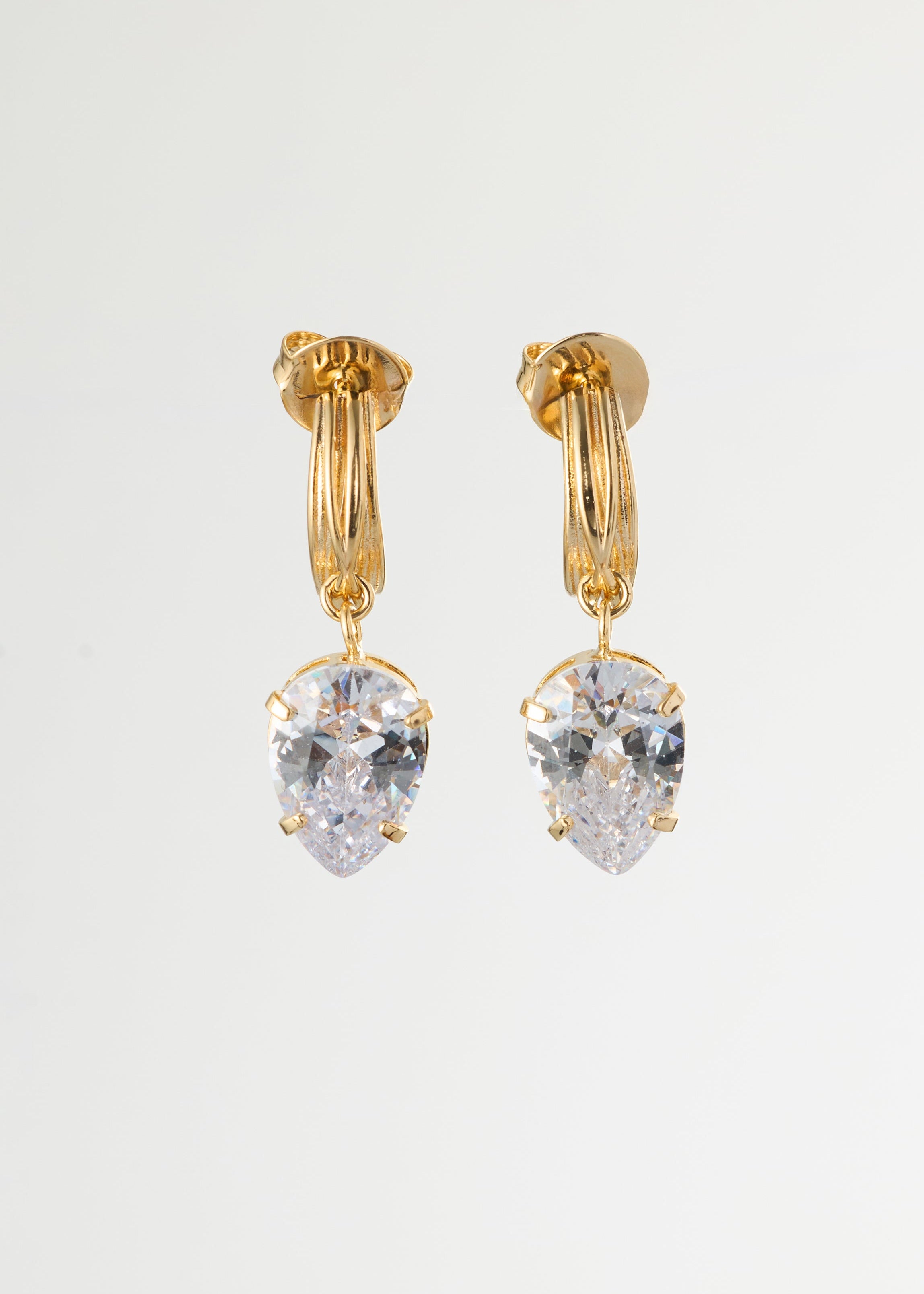 Brilliant Teardrop Hoops