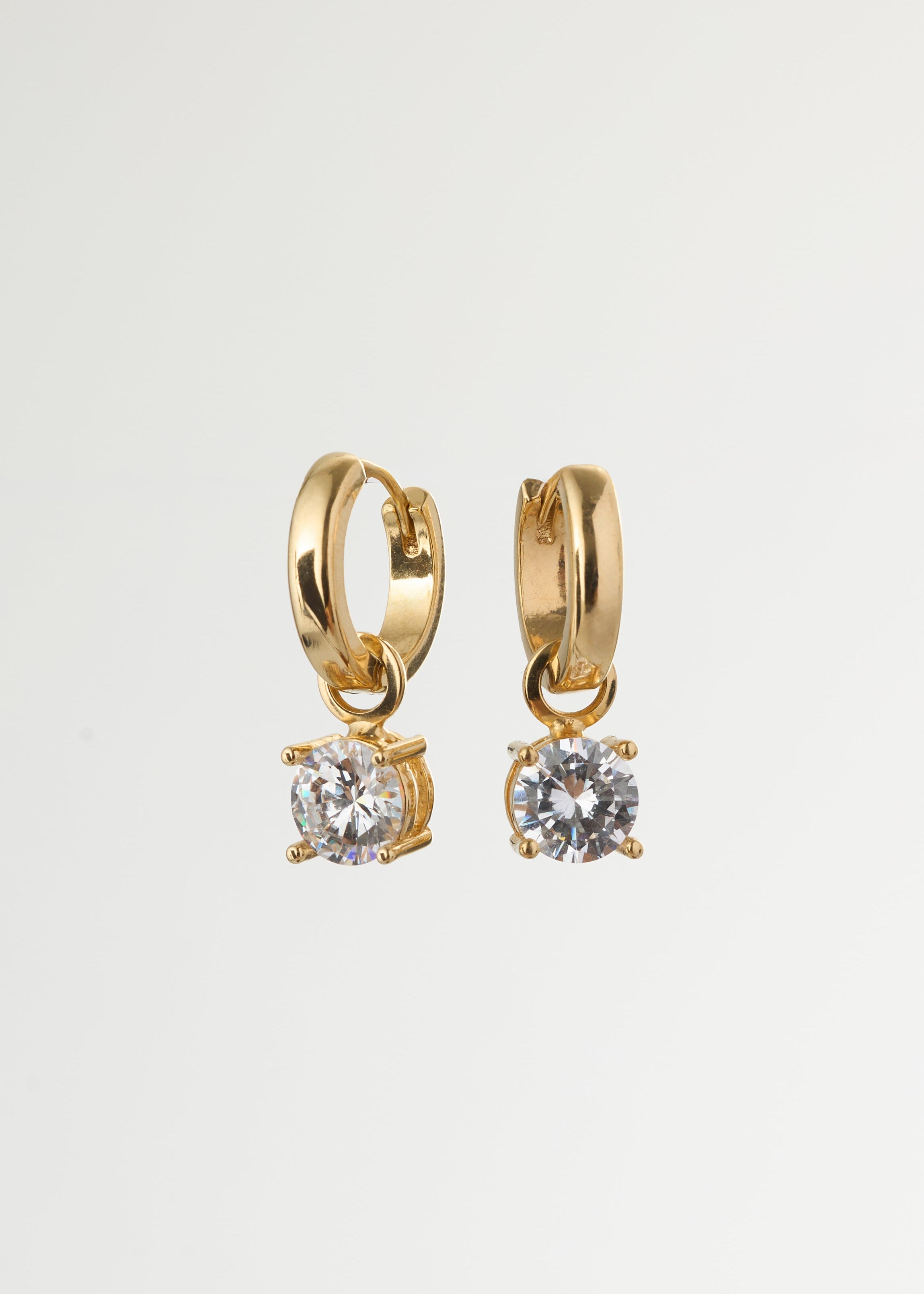 Solitaire Dangle Huggies