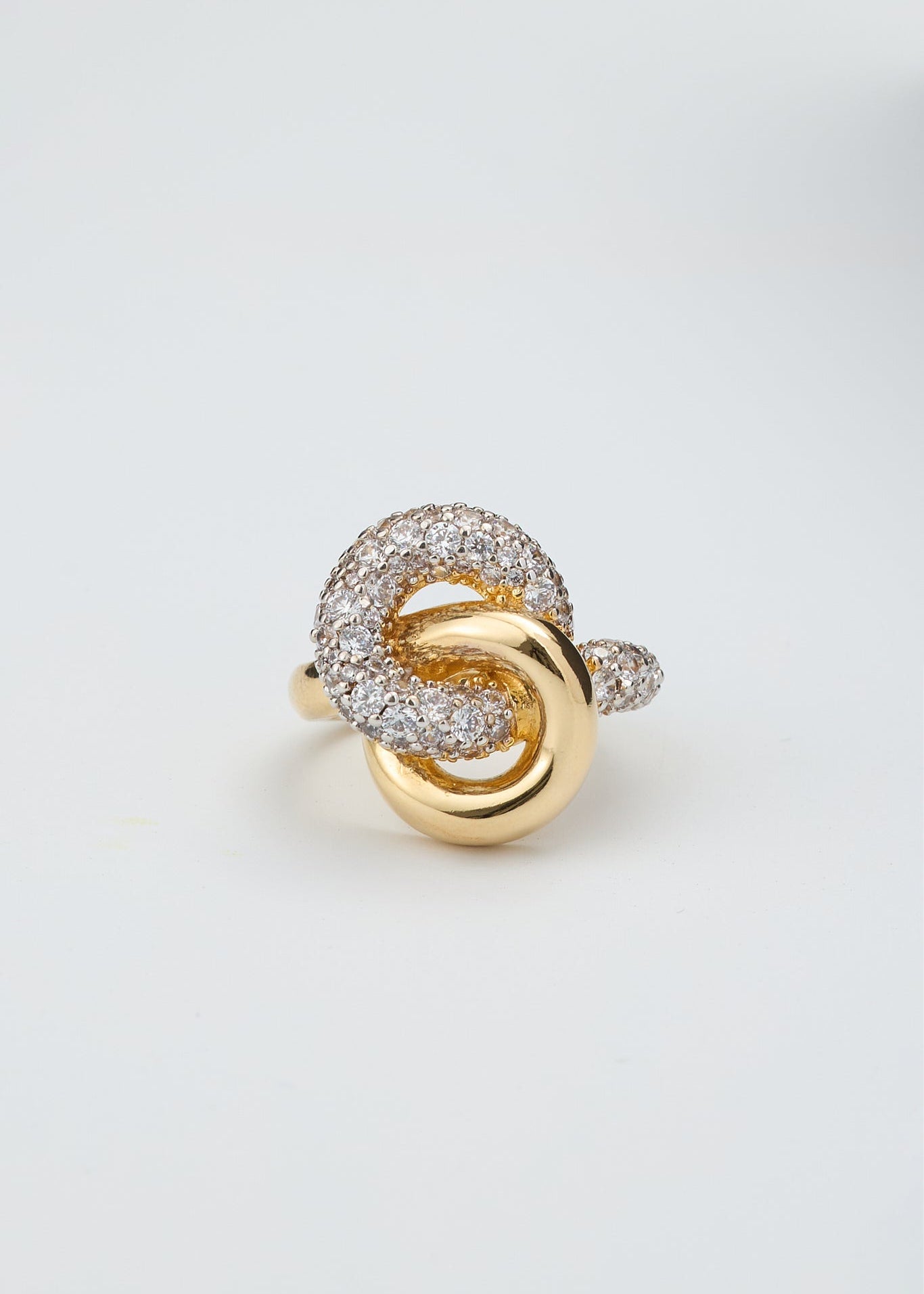 Knot Cubic Zirconia Ring