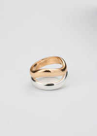 The Fluid Mixed Metal Wave Ring