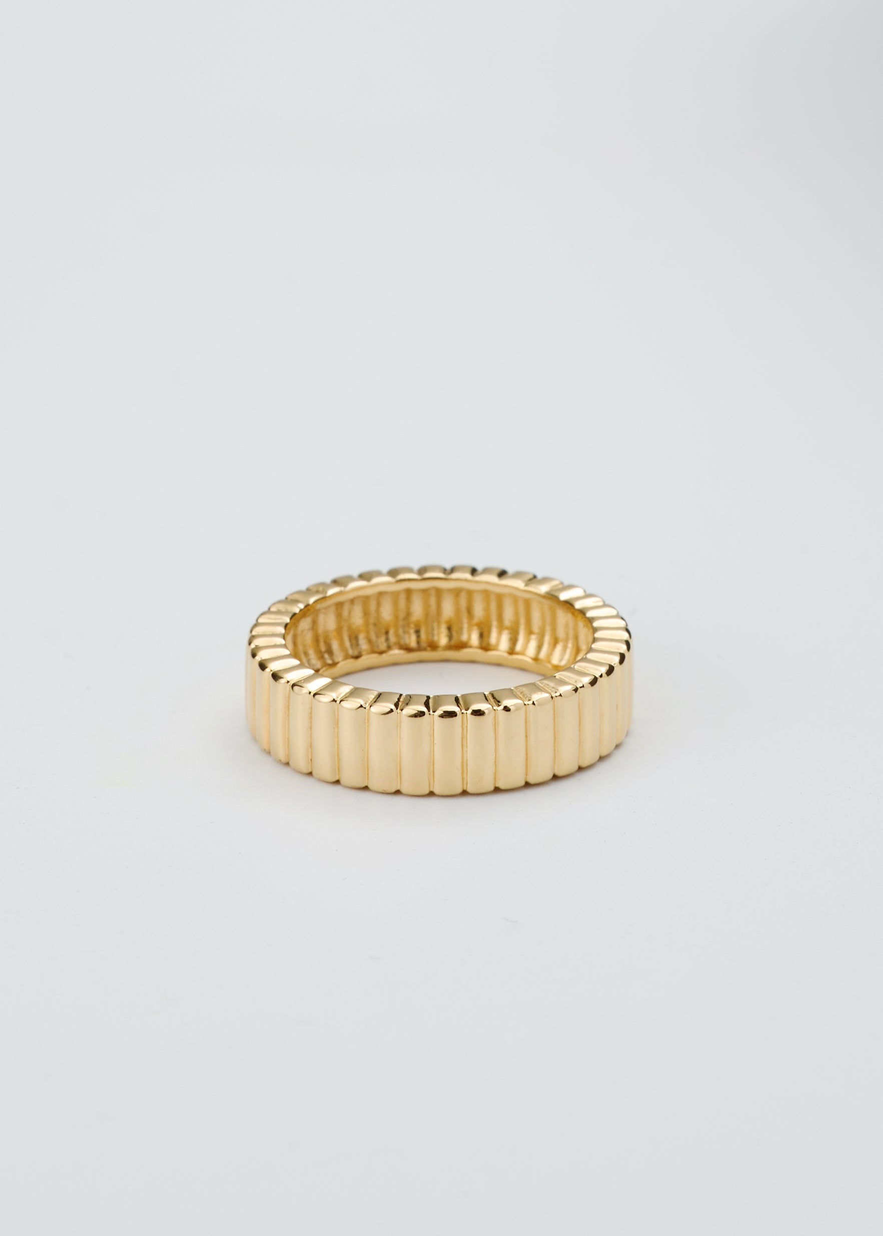 Ribbed Stacker Ring