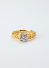 Golden Lattice Halo Ring