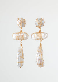 Siren Baroque Pearl Drop Earrings