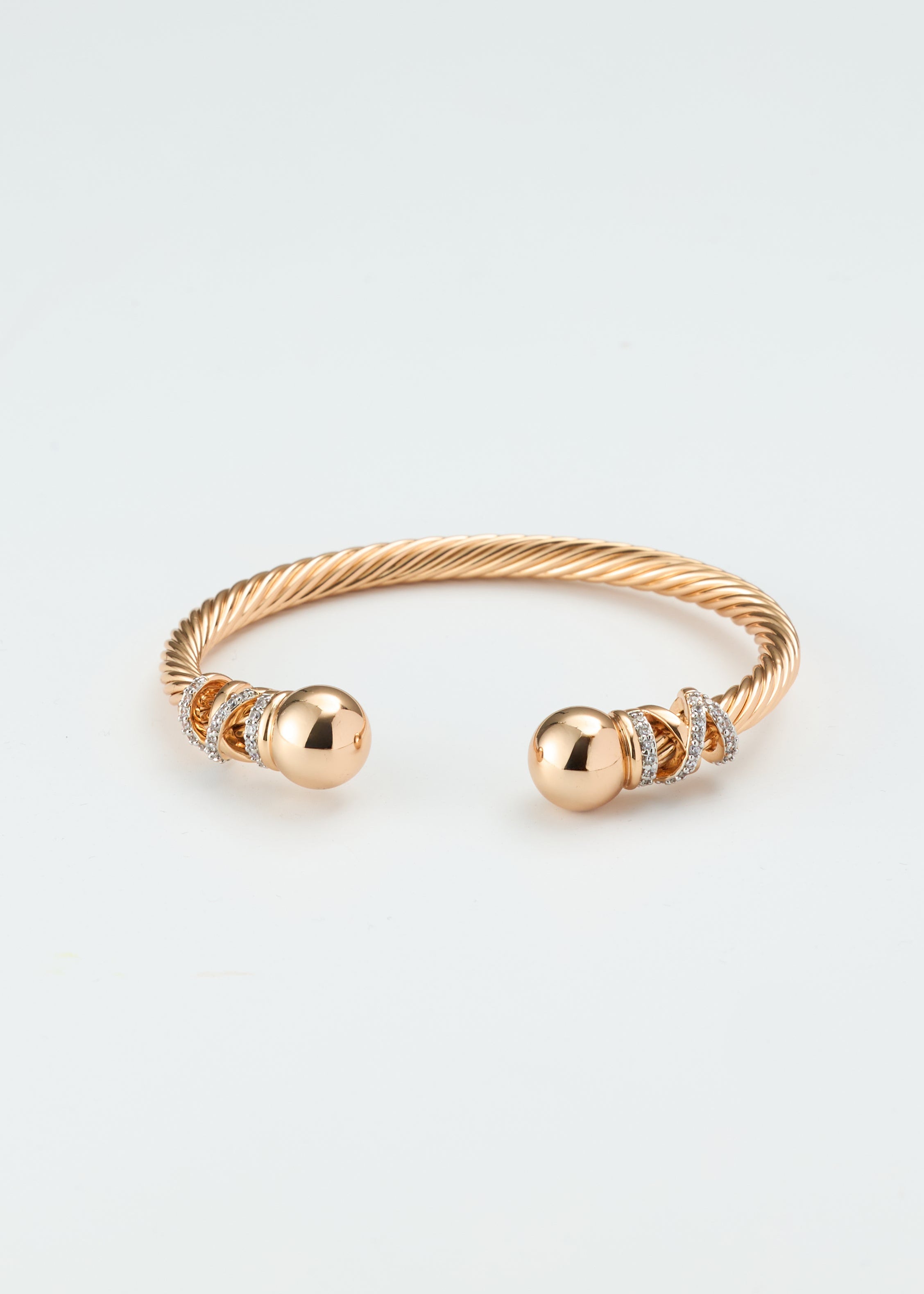 Rose Gold Twist Cuff