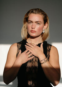 Golden Lattice Halo Ring