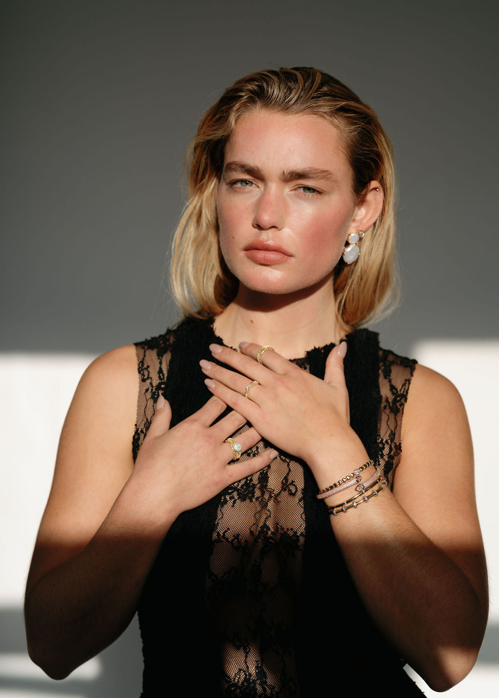 Golden Lattice Halo Ring