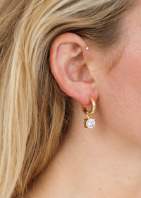 Solitaire Dangle Huggies