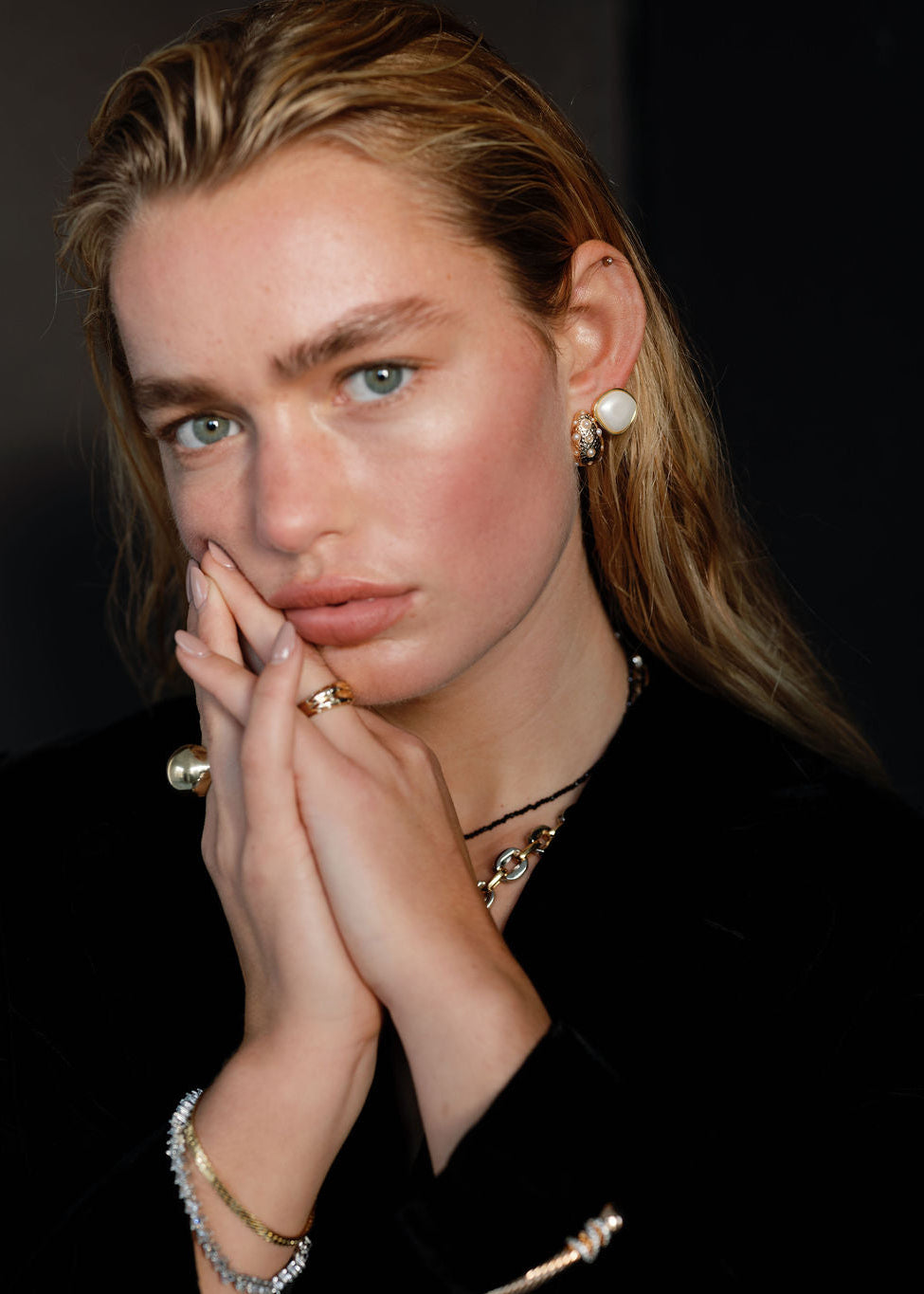 Pearl Textured Earrings