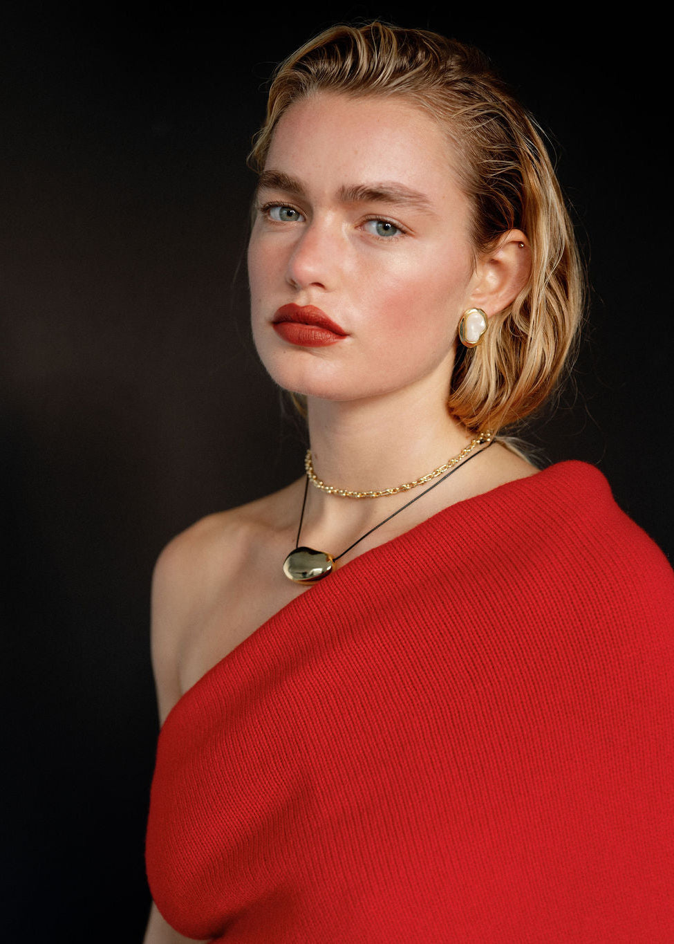 Modern Organic Pendant Necklace