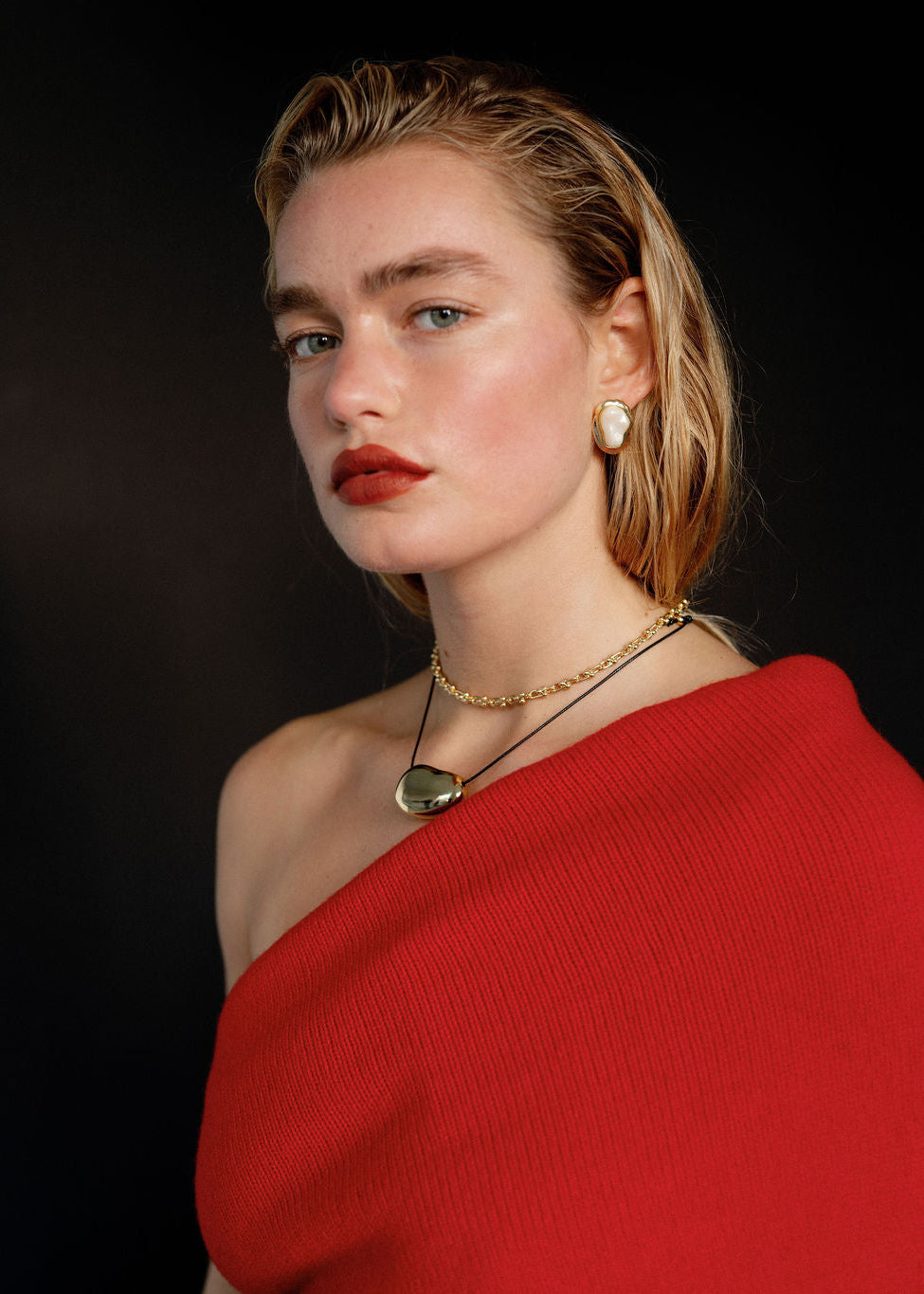 Modern Organic Pendant Necklace