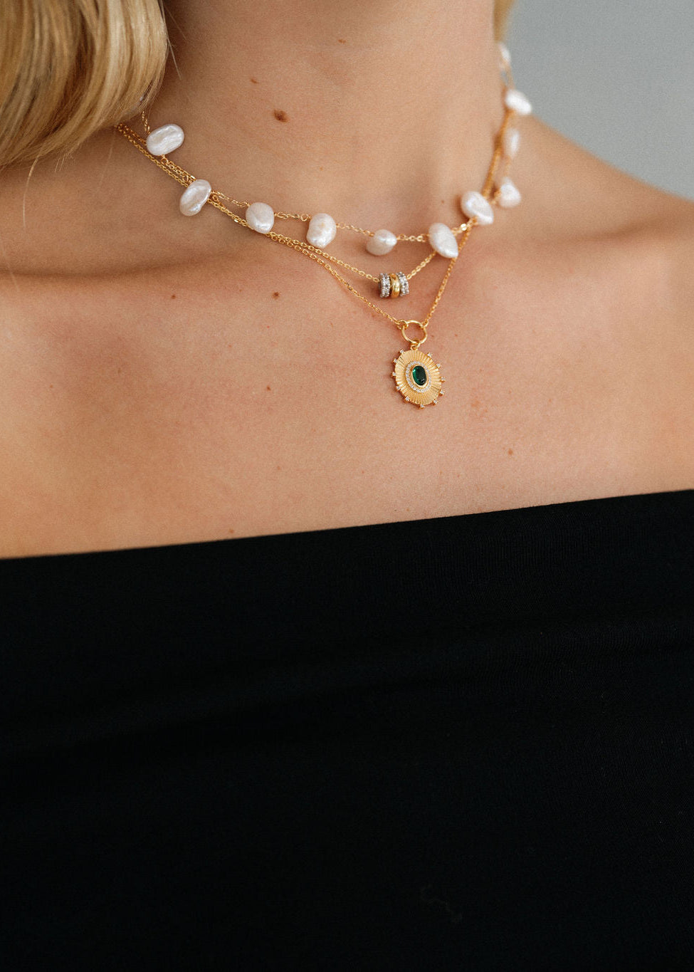 Dainty Duo Slider Necklace