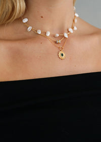 Gold Gemstone Necklace