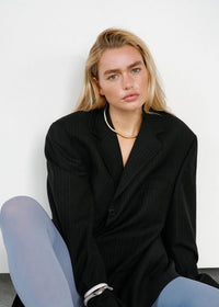 Chic Two-Tone Reversible Collar Necklace