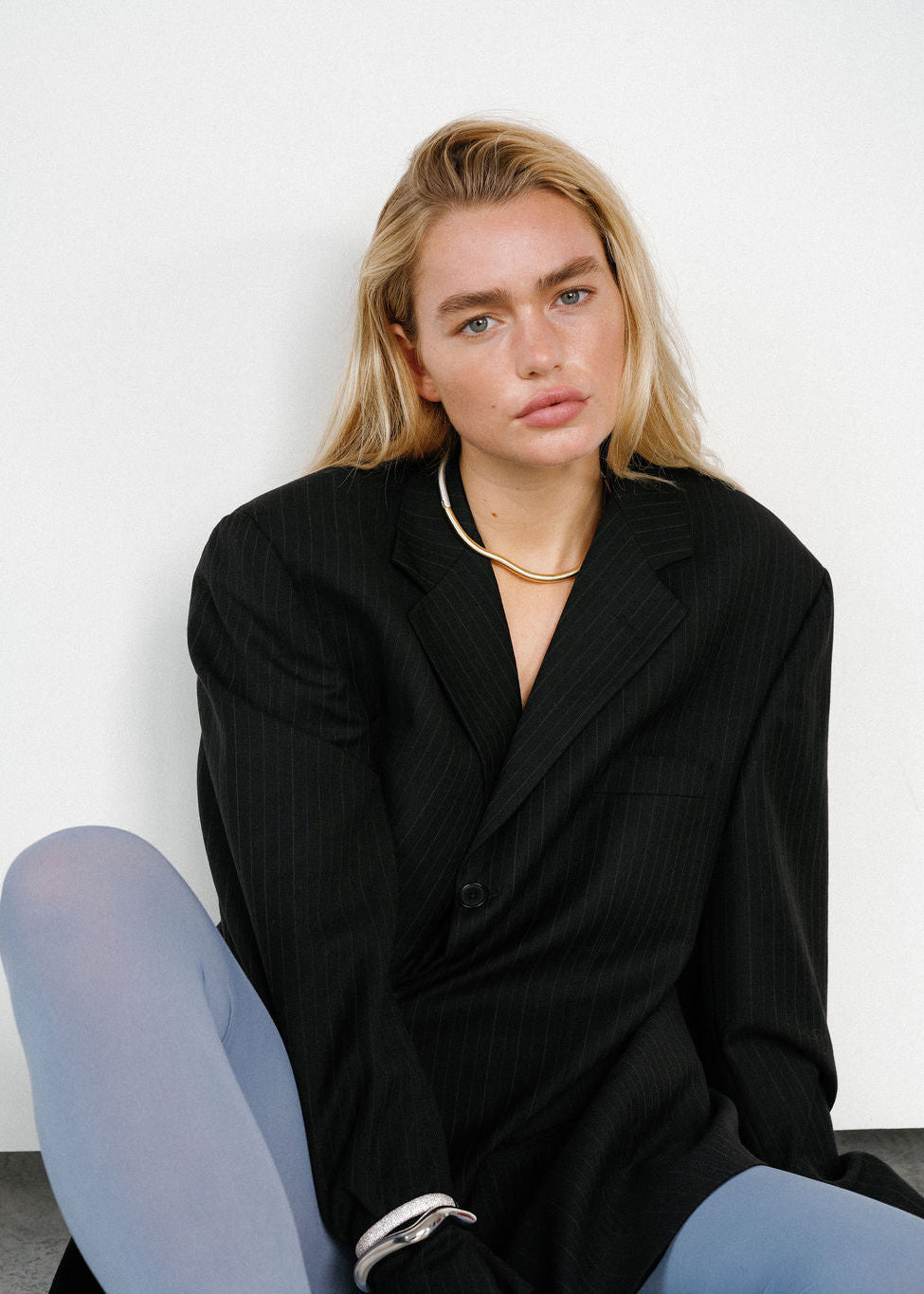 Chic Two-Tone Reversible Collar Necklace