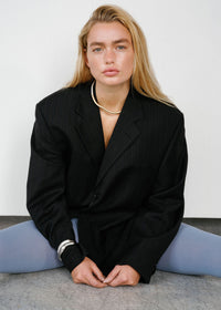 Chic Two-Tone Reversible Collar Necklace