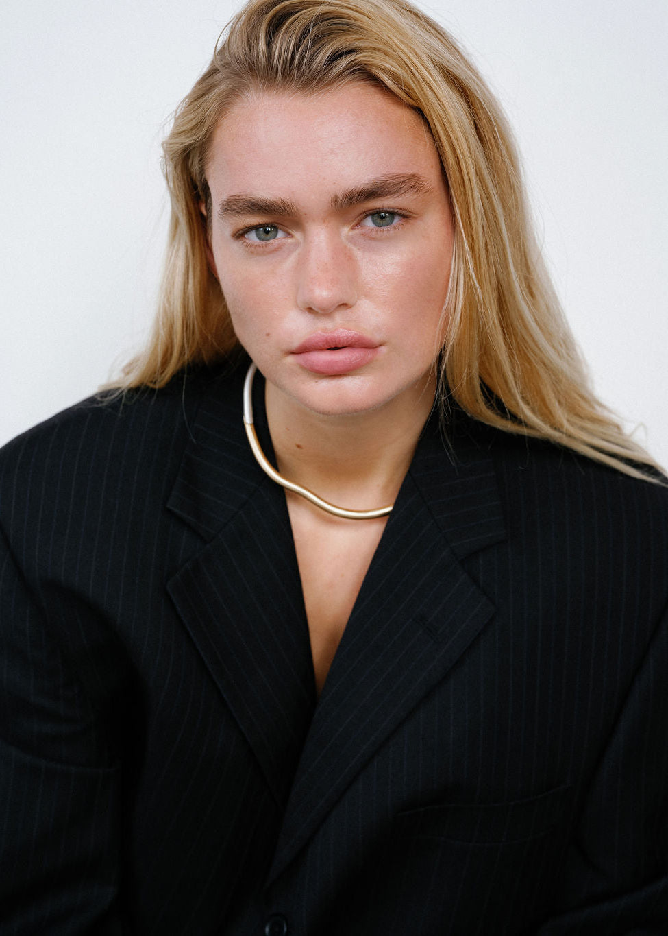 Chic Two-Tone Reversible Collar Necklace