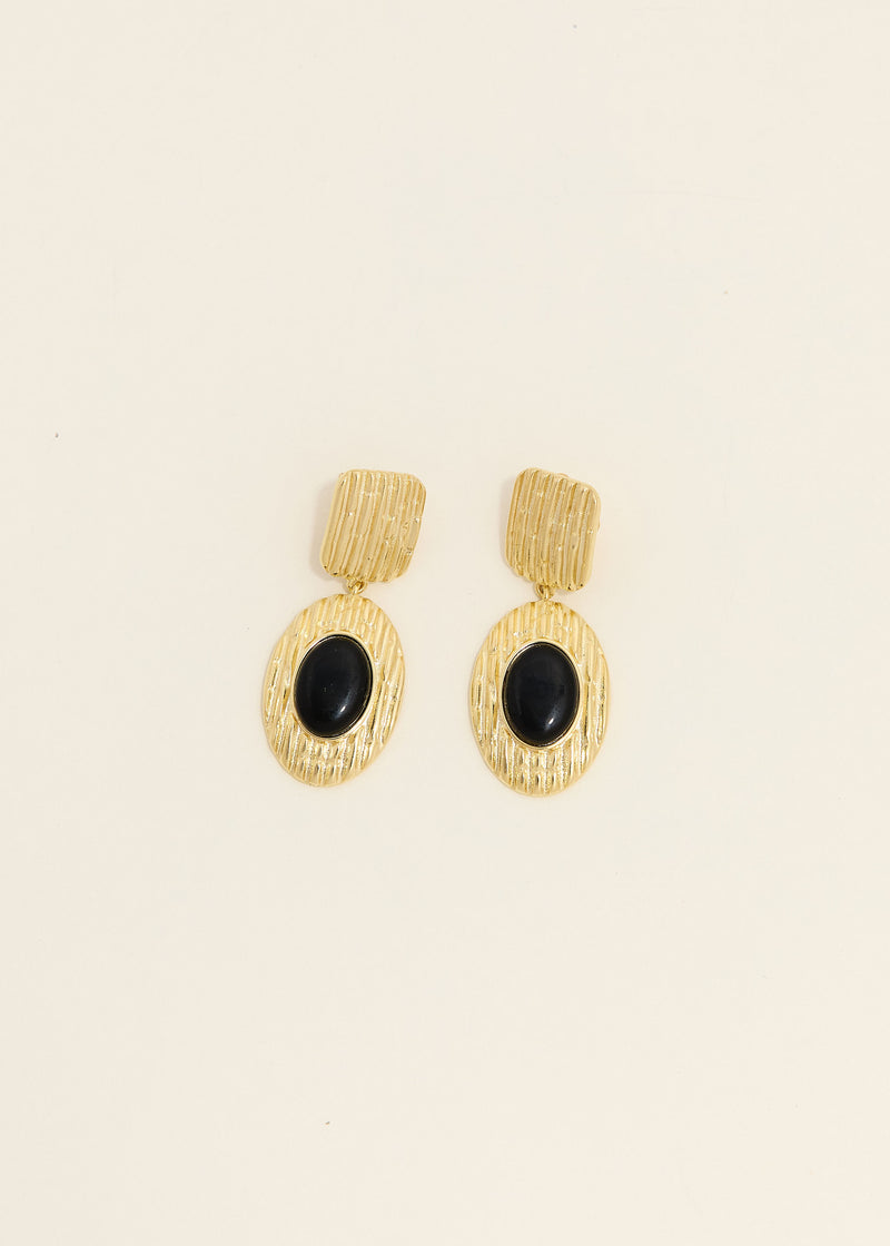 Noir Textured Earrings