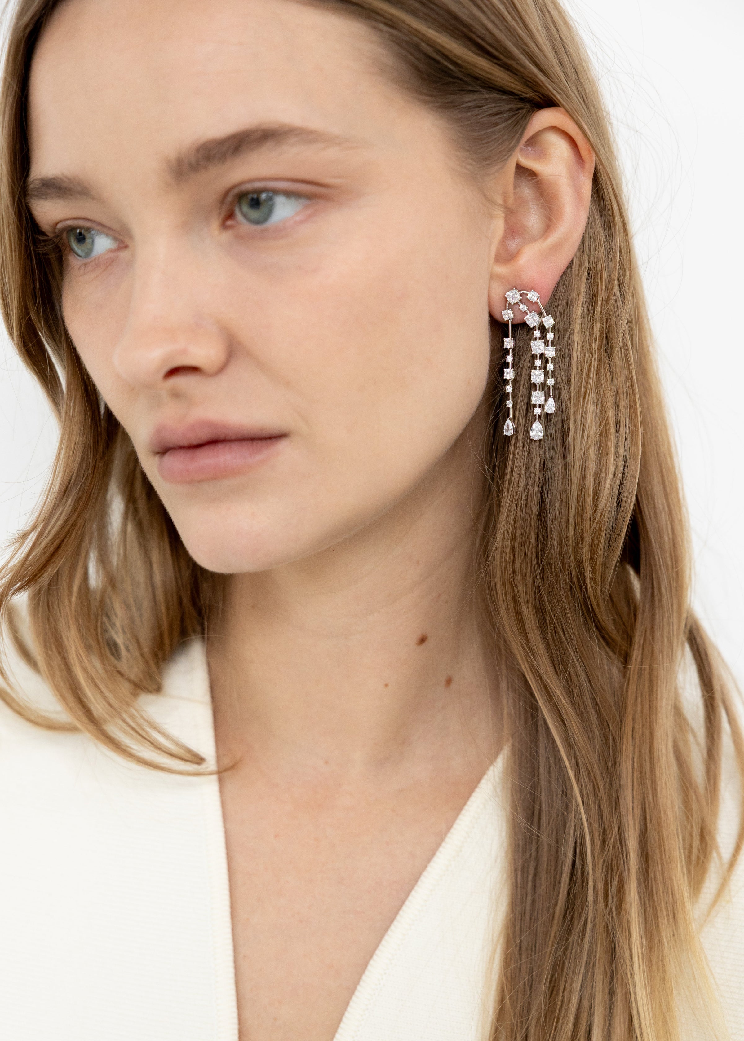Cascading Strand Earrings