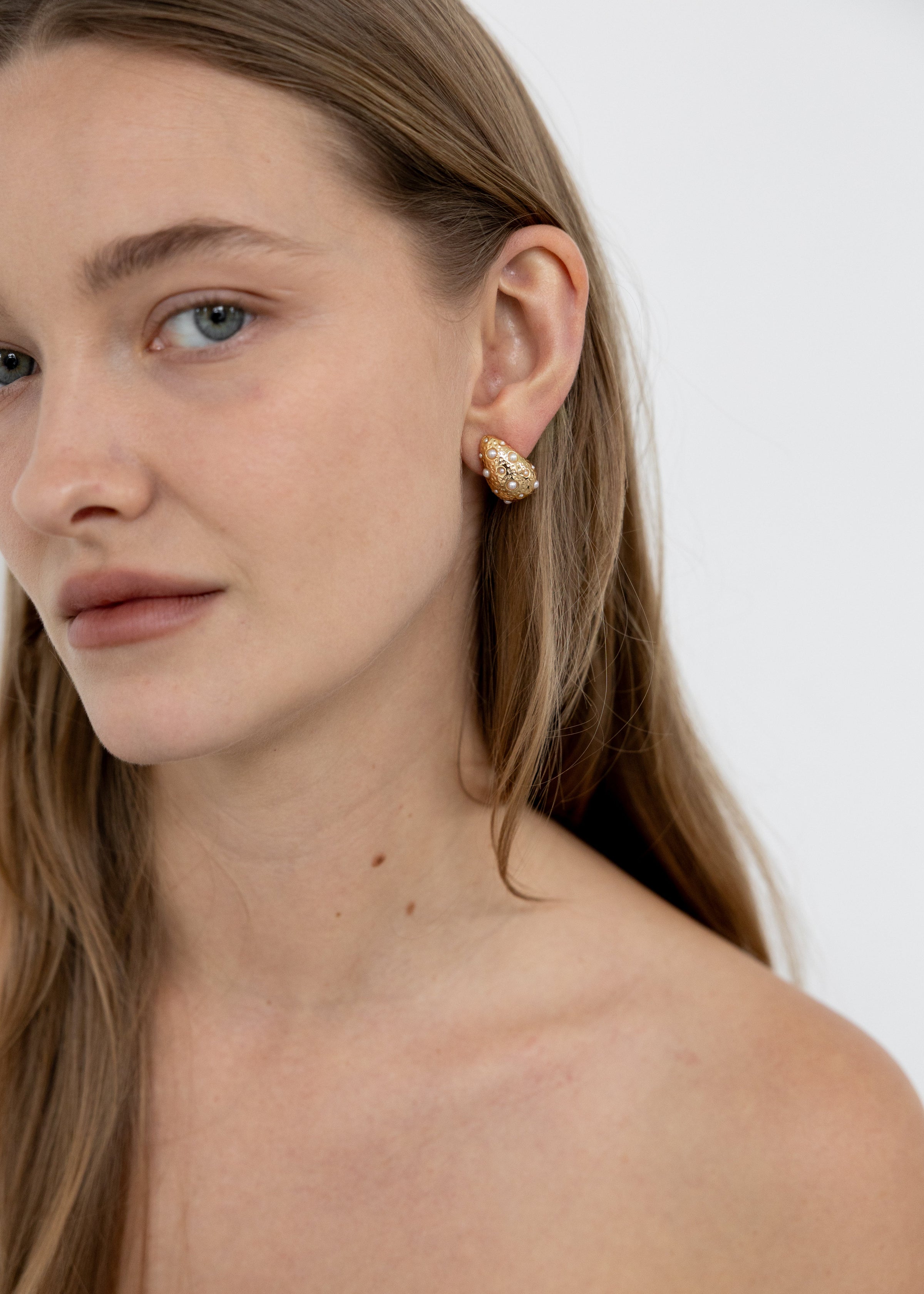 Pearl Textured Earrings