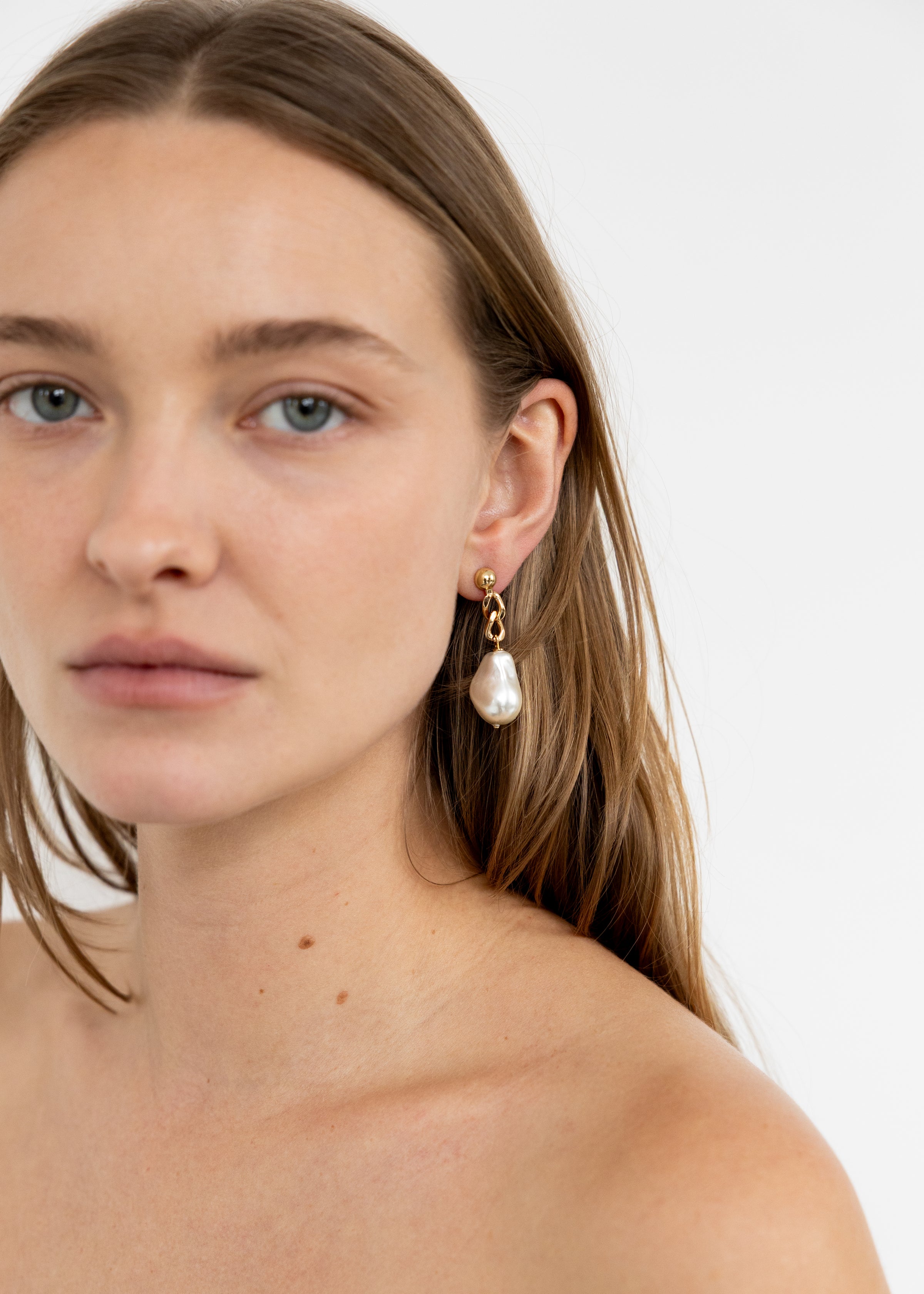 Baroque Pearl Drop Earrings