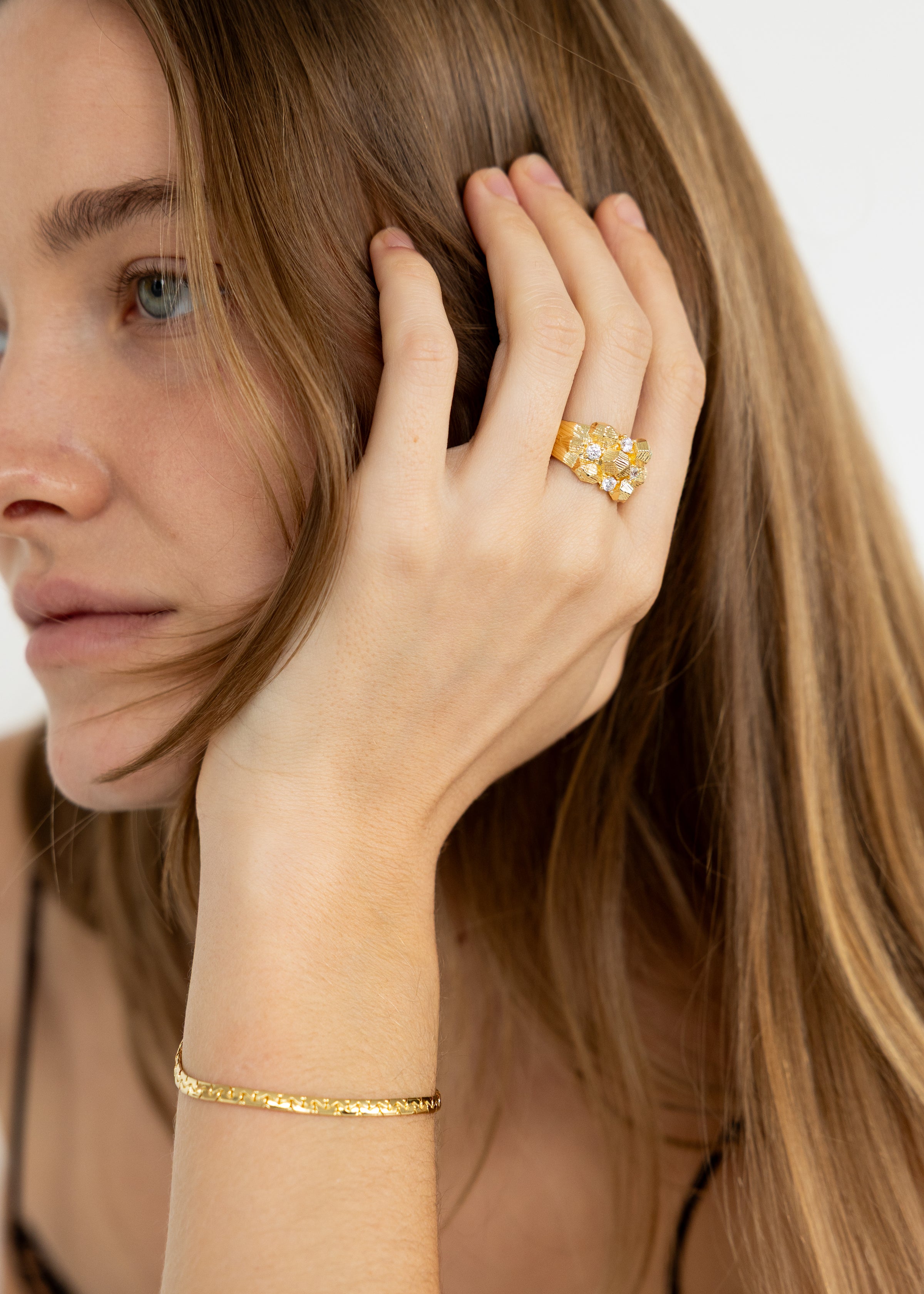 Textured Golden Ring