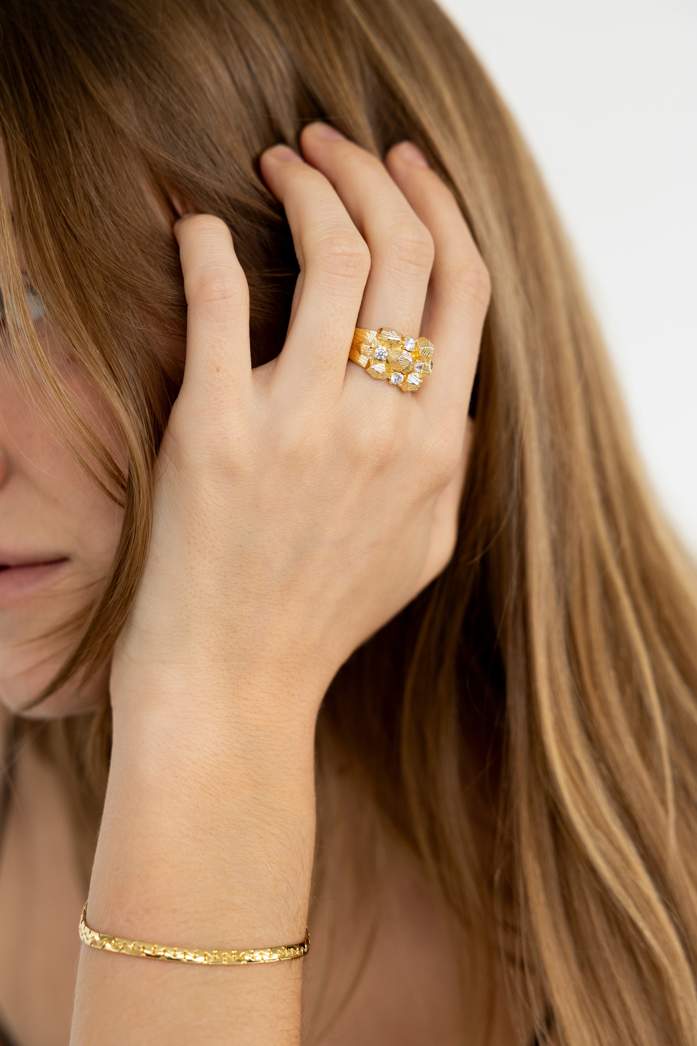 Textured Golden Ring