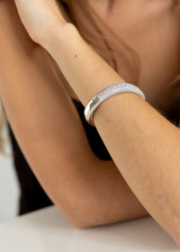 Luxe Pavé Hinged Bangle