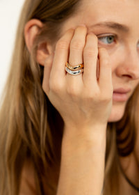 The Fluid Mixed Metal Wave Ring