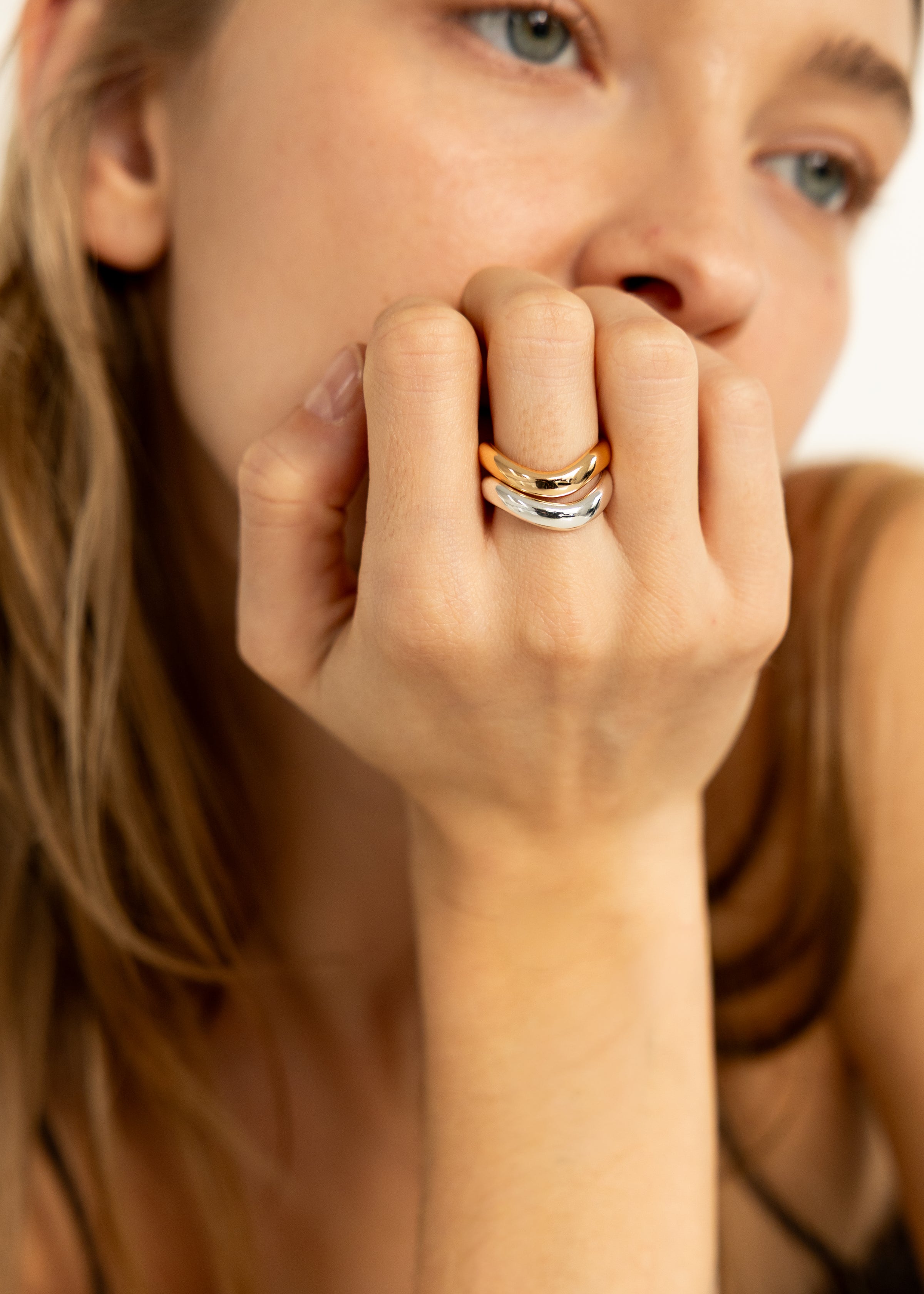 The Fluid Mixed Metal Wave Ring