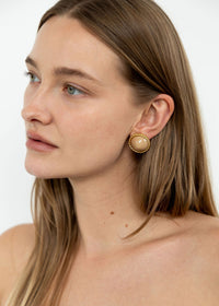 Classic Twist Camel Earrings