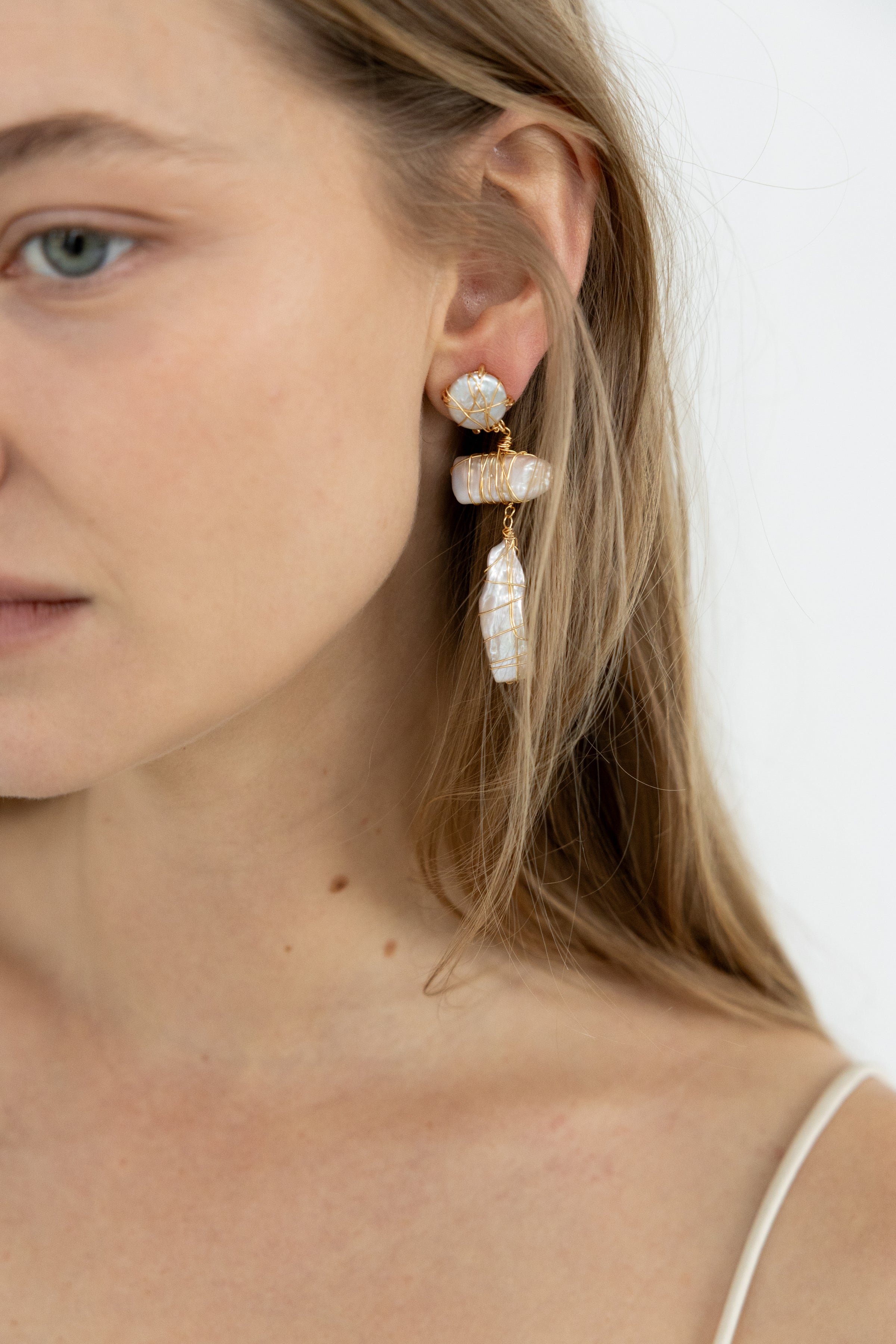 Siren Baroque Pearl Drop Earrings