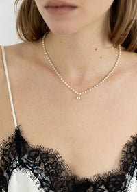 Elegant Sparkle Pearl Necklace