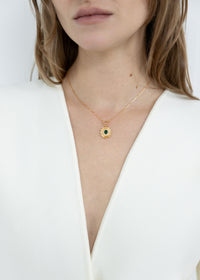 Gold Gemstone Necklace