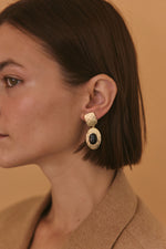 Noir Textured Earrings