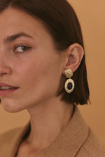 Noir Textured Earrings