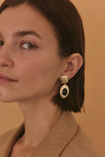 Noir Textured Earrings