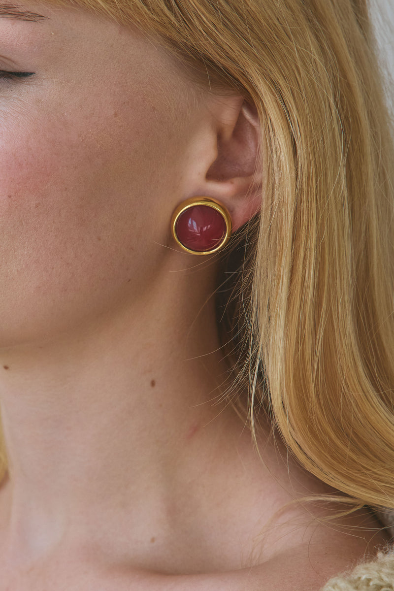 Ruby Stud Earrings