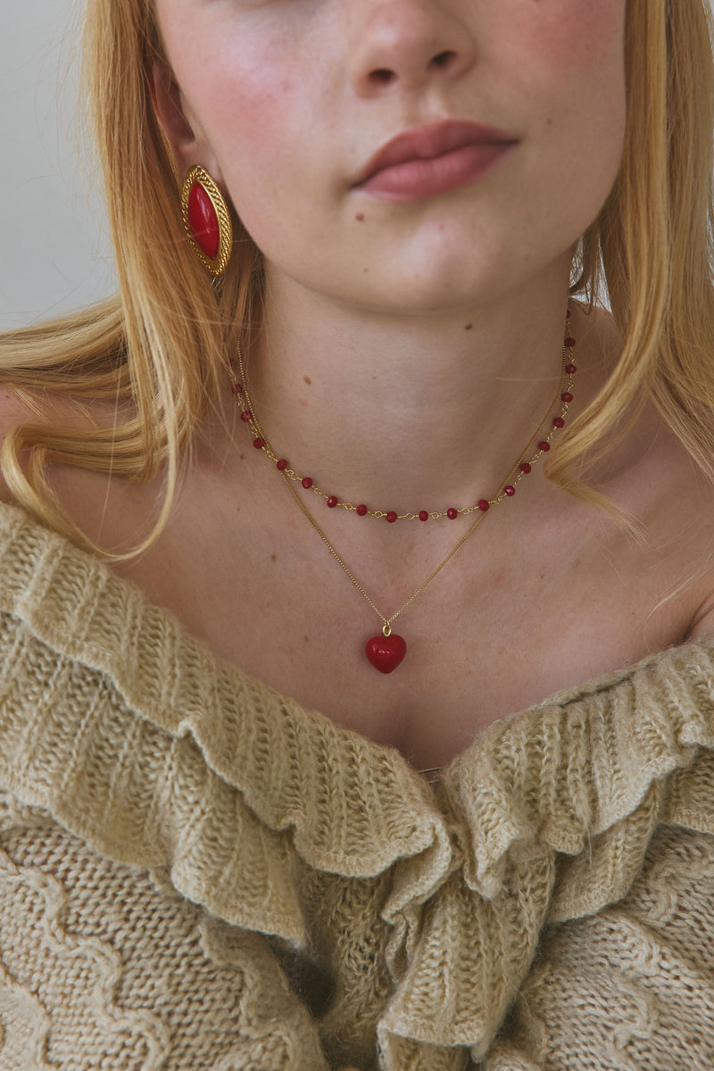 Harlow Red Necklace