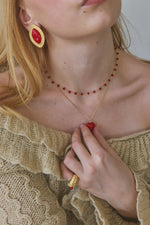 Harlow Red Necklace