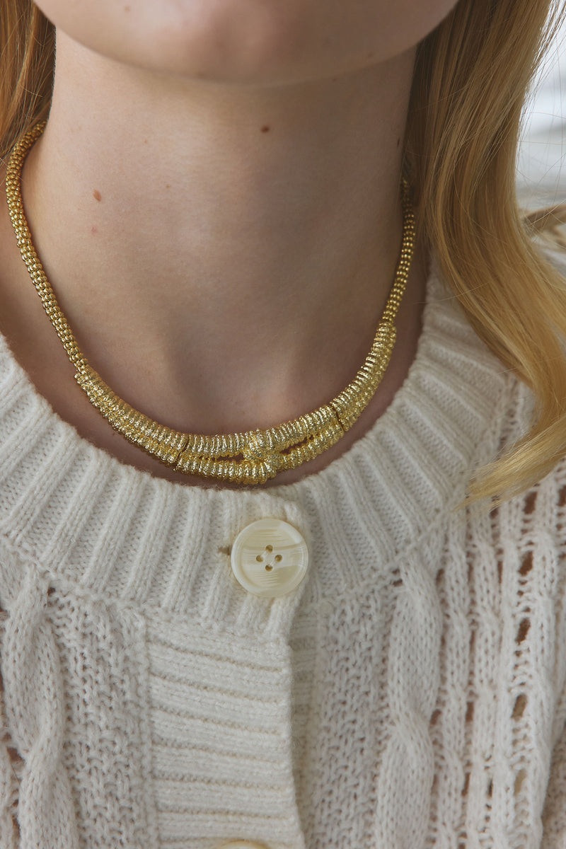 Textured Statement Necklace