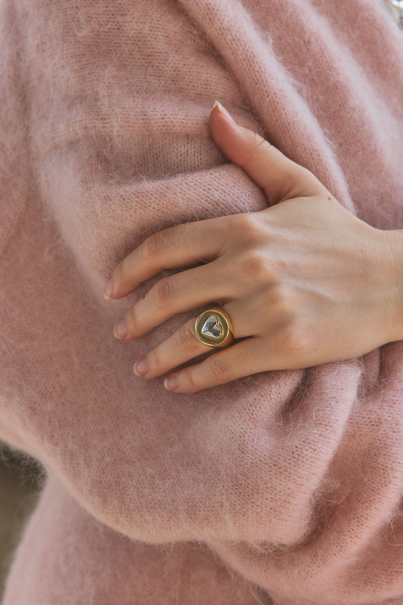 Pinky Heart Ring