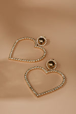 Valentina Sparkly Heart Earrings