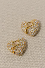 Sparkly Heart Earrings