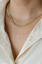 Italian Textured Chain Necklace